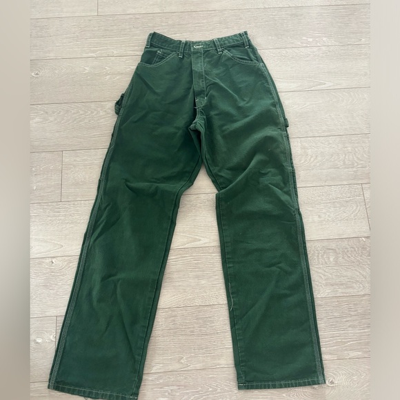 Dickies Pants - authentic dickies forest green carpenter relaxed fit y2k pants jeans